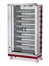 Gas Hhnchengrill fr 32 - 40 Hhnchen mit 8 Brenner