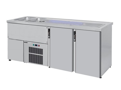 Ausschanktheke 1950x700x950 mm, 2 Tren fr Flaschen oder...