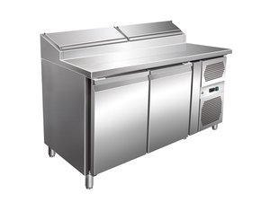 Vorbereitungstisch mit 2 Tren, Inhalt 396 Liter, BTH 136...