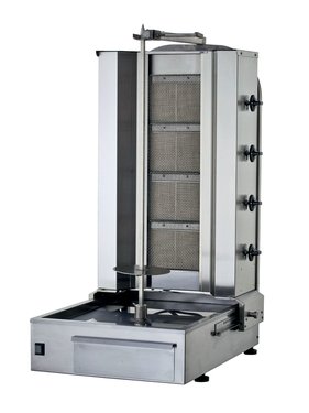 Gas Gyrosgert Dnergrill Gyrosgrill mit 4 Brenner 13 kW...