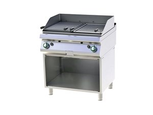 Lavasteingrill Gas GL-780G mit offenem Unterbau