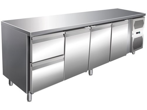 Khltisch mit 3 Tren, 2 Schubladen, 616 Liter, GN1/1,...