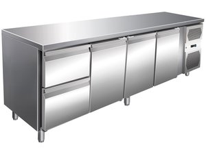 Khltisch mit 3 Tren, 2 Schubladen, 616 Liter, GN1/1,...