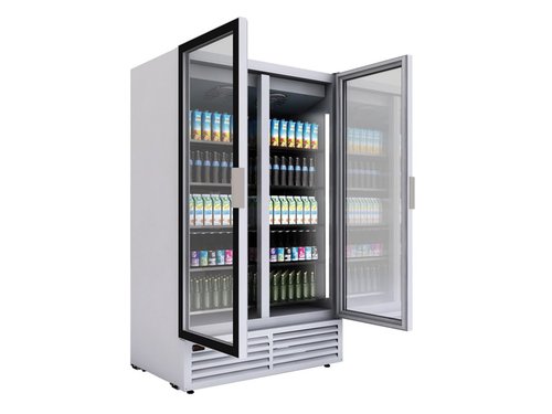 Flaschenkhlschrank KIWI 1270 mit 2 Glastren, Inhalt...