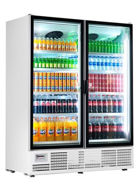 Flaschenkhlschrank KIWI 1620 mit 2 Glastren, Inhalt...