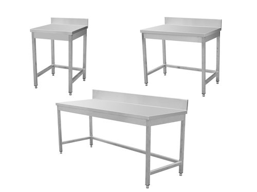 Arbeitstisch mit Aufkantung, ohne Grundboden, Tiefe 60...