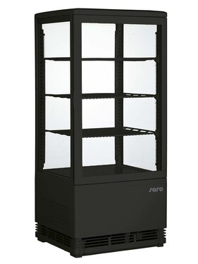 Tisch Khlvitrine Aufsatzkhler Modell SC 80 schwarz, 428...