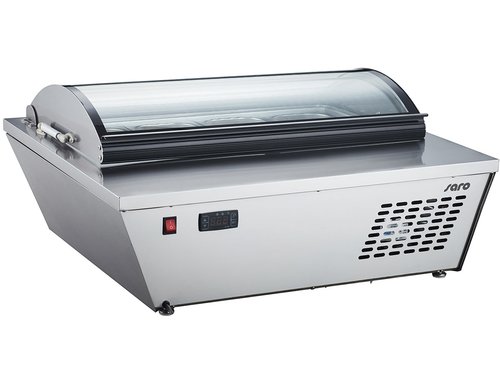 Eisvitrine Modell VENEZIA mit Glasabdeckung f�r 4x GN 1/3, BTH 80,5 x 66,6 x 35,6 cm