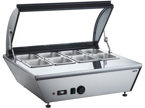 Heie Theke Modell OSKAR mit Glasabdeckung fr 4x GN 1/3,...