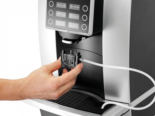 Kaffeevollautomat Bartscher KV1 mit Kegelmahlwerk, Wassertank sowie Festwasseranschluss, BTH 30,5 x 55 x 58 cm