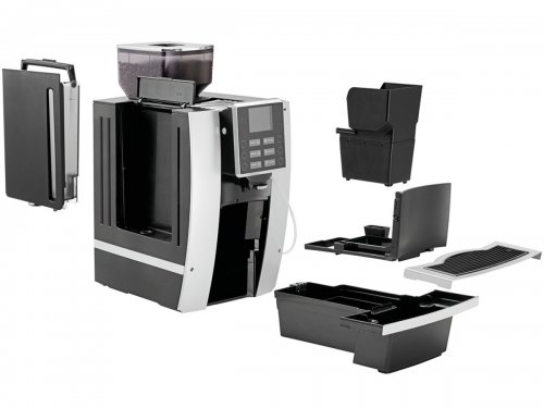 Kaffeevollautomat Bartscher KV1 mit Kegelmahlwerk, Wassertank sowie Festwasseranschluss, BTH 30,5 x 55 x 58 cm