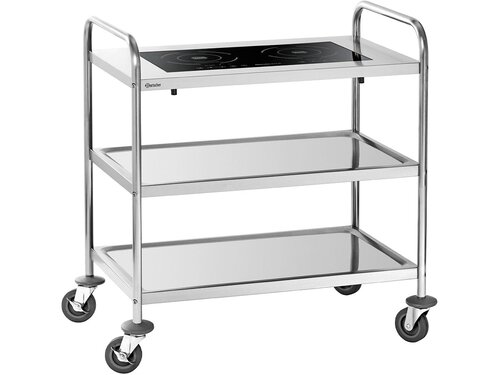 Induktions-Servierwagen, 3 Ebenen, Induktionskocher...