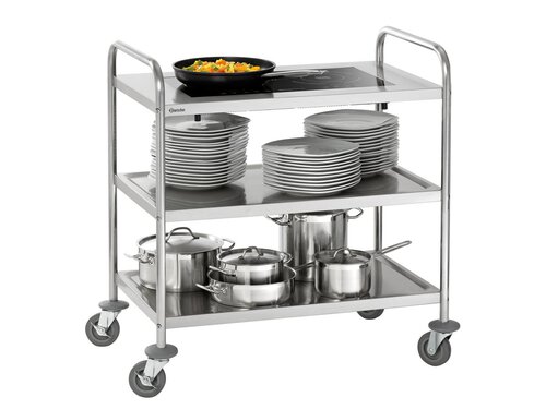 Induktions-Servierwagen, 3 Ebenen, Induktionskocher...