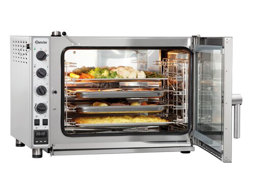 Bartscher Kombidmpfer M5110 fr 5x GN 1/1, manuelle Steuerung, BTH 89 x 81,5 x 63,5 cm