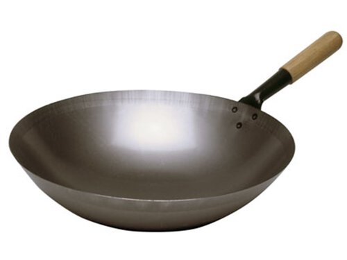Wokpfanne Stahl,  360 mm, Inhalt 5 Liter