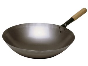 Wokpfanne Stahl,  360 mm, Inhalt 5 Liter