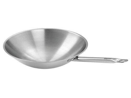 Wokpfanne Edelstahl,  385 mm, Inhalt 6 Liter