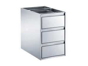 Schubladenblock mit 3 Schubladen, ohne Abdeckung, ohne...