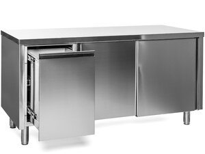 Arbeitsschrank mit Abfallbeh�lter links, Bautiefe 70 cm,...