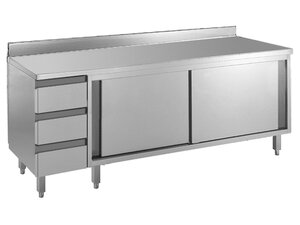 Arbeitsschrank Bautiefe 70 cm mit 3er Schubladenblock...