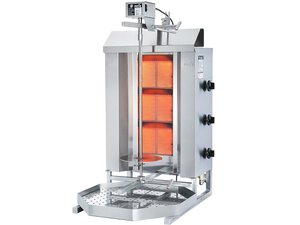 Gas-Gyrosgert Potis GD3, komplett mit Fettwanne, 3...