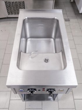 Pastakocher Nudelkocher Berner BHNKKTD mit 3 K�rben, BTH 400 x 700 x 850 mm