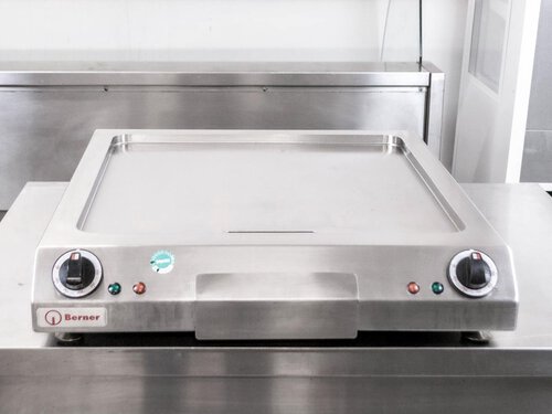 Grillplatte Berner BGA60 mit 2 Heizzonen, glatt,...
