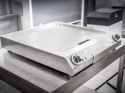 Grillplatte Berner BGA60 mit 2 Heizzonen, glatt,...