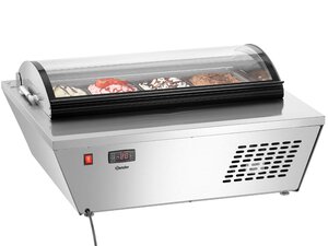 Eisvitrine Bartscher 4x6,5L-R f�r 4 Beh�lter, Inhalt 67...