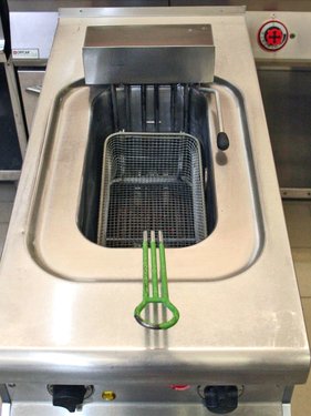 Fritteuse Elektro Krefft KCN 0203 400 V / 6 kW inkl. offenem Unterschrank