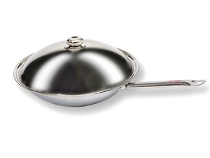 Wok Deckel Berner WD1  f�r Wokpfanne Edelstahl � 390 mm