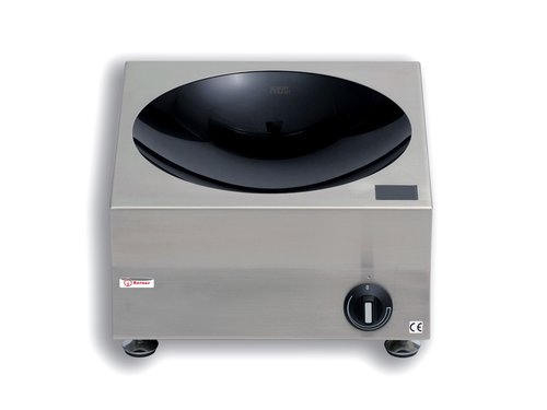 Wok Induktion 3 kW Berner MINI BWM 3.0 Cerancuvette 300 mm