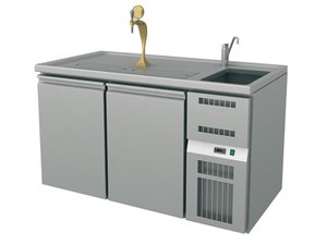 Ausschanktheke Biertheke 1550x700x930 mm, 2 T�ren, 1...