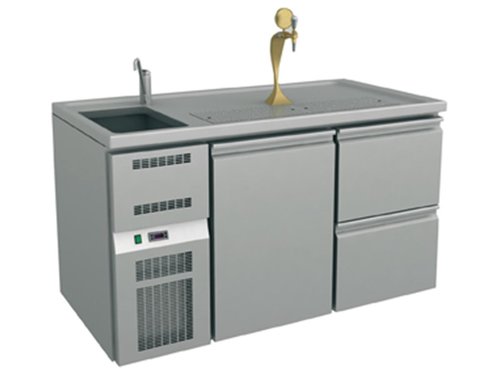 Ausschanktheke Biertheke 1550x700x930 mm, 1 Tr und 2...