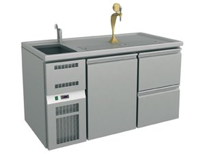 Ausschanktheke Biertheke 1550x700x930 mm, 1 T�r und 2...