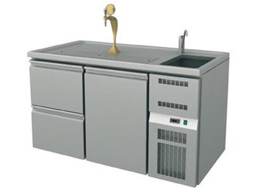 Ausschanktheke Biertheke 1550x700x930 mm, 1 Tr und 2...