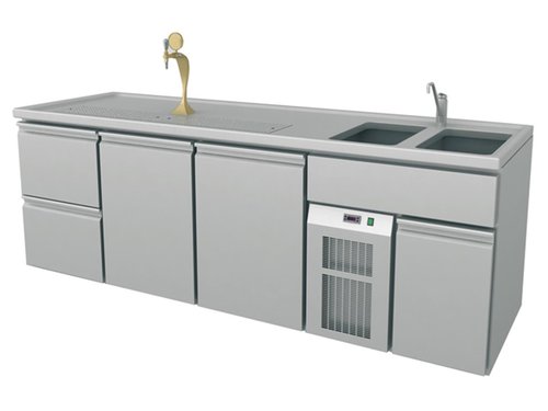 Ausschanktheke, 2500x700x930 mm, Umluftkhlung, 400 W, 2...