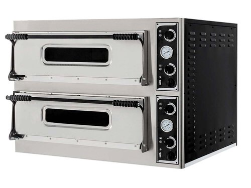 Pizzaofen Profi 44 f�r Pizzen bis 8 x � 32 cm 2 Backkammern 400V