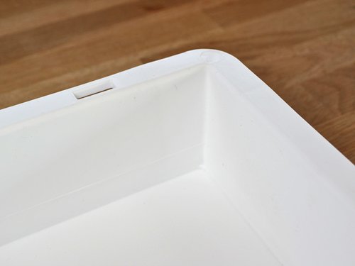 Pizzateigbehlter wei 60 x 40 x 10 cm