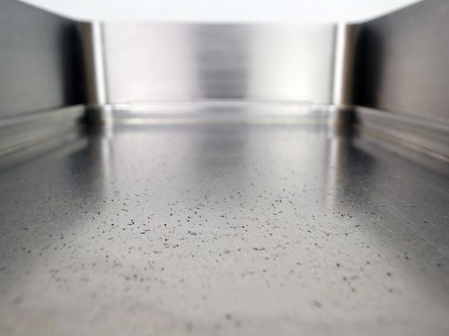 Bratplatte Griddleplatte Berner BGAHS40 Edelstahl glatt inkl. Spritzschutz, BTH 400 x 600 x 200 mm