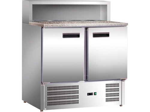 Pizzatisch mit 2 Tren und Granit Arbeitsplatte, fr 5 x...