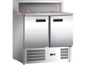 Pizzatisch mit 2 Tren und Granit Arbeitsplatte, fr 5 x...