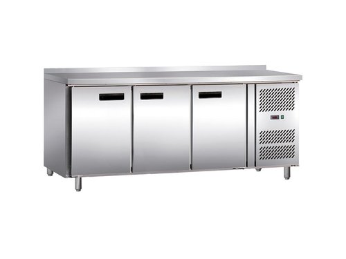 Tiefkhltisch Edelstahl Inhalt 465 Liter mit 3 Tren...