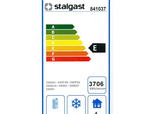 Tiefkhltisch Edelstahl Inhalt 465 Liter mit 3 Tren...