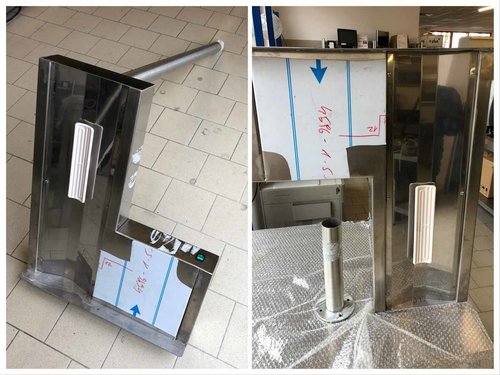 Wrmebrcke mit Decken Keramikstrahler Edelstahl