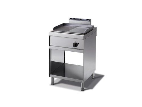 Gas Griddleplatte 1/2 gerillt 1/2 glatt 600 x 700 x 900 mm 7kW