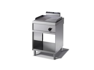 Gas Griddleplatte 1/2 gerillt 1/2 glatt 600 x 700 x 900...