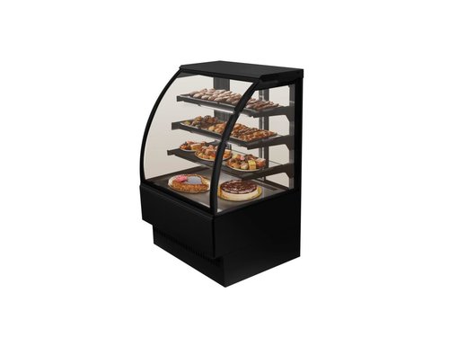 K�hltheke Kuchentheke mit gebogenem Panorama-Glas