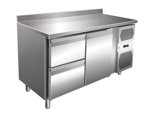 Khltisch mit 2 Schubladen, 1 Tr 1360x600x860mm  GN1/1...