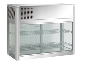 Schauvitrine Khlvitrine 204 Liter, Umluft, 1005x410x923 mm